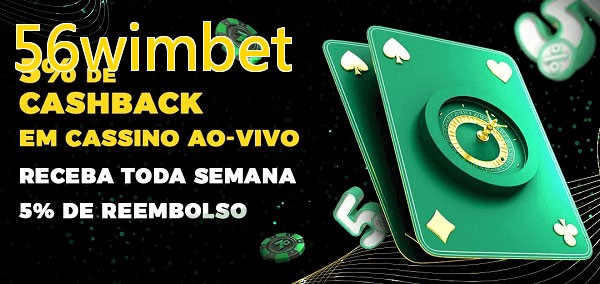 Promoções do cassino ao Vivo 56wimbet